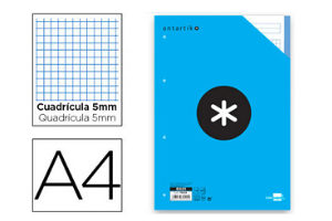 RECAMBIO CUADRO 5MM ANTARTIK A4 100H 