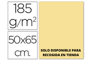 CARTULINA GUARRO CREMA  50x65CM -185GR. 1UN