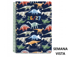 AGENDA ESCOLAR MR PLUS DINO A5 SV 26-27