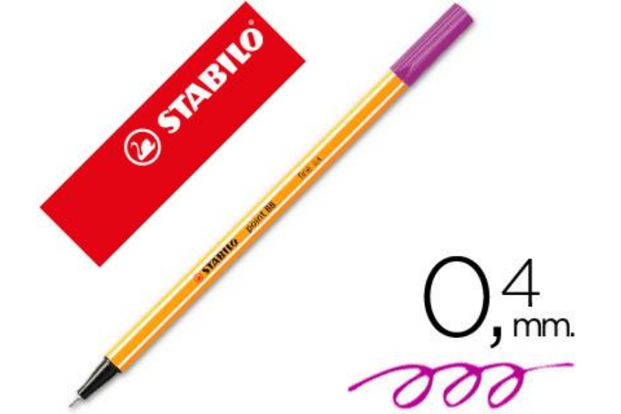 ROTULADOR STABILO POINT 88/55 VIOLETA 