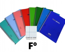 CUADERNO TAUROPLASTIC Fº CUADROS