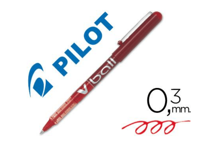 BOLÍGRAFO PILOT V-BALL ROJO