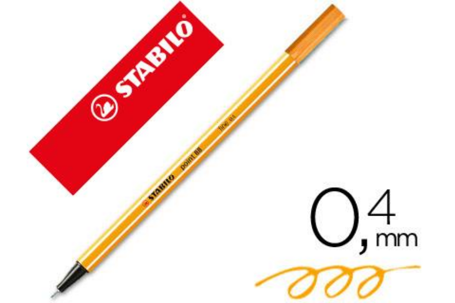 ROTULADOR STABILO POINT 88/54 NARANJA NEON 