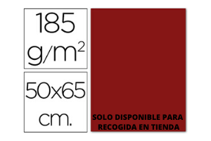 CARTULINA GUARRO GRANATE  50x65CM -185GR. 1UN